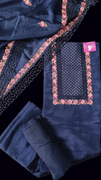 Semi-Silk Salwar Set - Unstitched